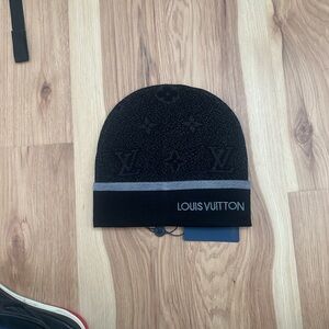 Louis Vuitton Clear Translucent Zip Pouch with Black Logo